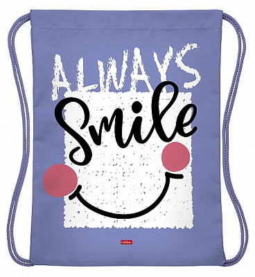 Мешок для обуви "Hatber", 33х42см, 1 отделение, серия "Always Smile"