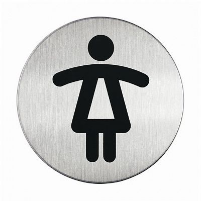 Пиктограмма "WC женский" Durable серебристая