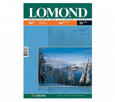 Фотобумага для струйной печати Lomond A5/180 г/м2/ 50 листов. Матовая односторонняя