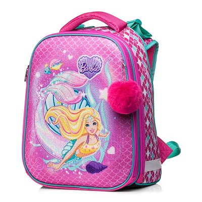 Рюкзак "Hatber HD", 37x29x17см, EVA-материал, 2 отделения, серия "Ergonomic - Barbie"