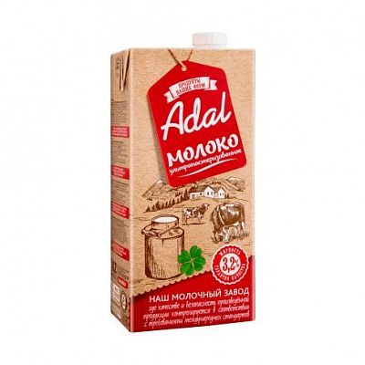 Молоко "Adal", 3,2%, 950гр