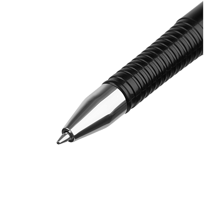Ручка шариковая настольная "OfficeSpace", 0,7мм, синяя, чёрный корпус, чёрная подставка, на пружине