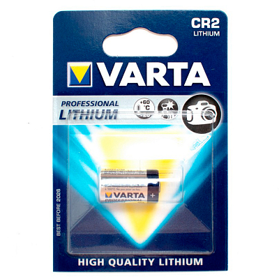 Батарейка "Varta", CR2, 3V, 1 штука в блистере