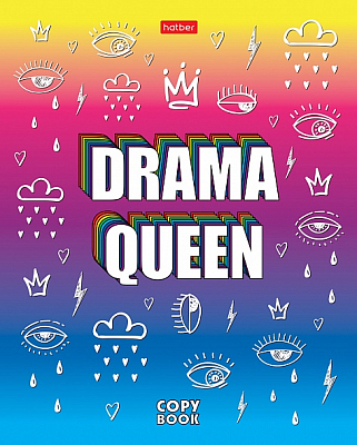 Тетрадь "Hatber", 48л, А5, клетка, на скобе, серия "CrazyColor"