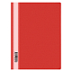 Папка-скоросшиватель пластиковая для документов "OfficeSpace", А4, 160мкм, прозрачный верх, красная