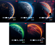 Тетрадь "Hatber", 80л, А5, клетка, ламинация, на скобе, серия "Exoplanet"