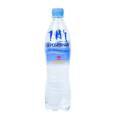 Вода питьевая "Серебряная", 600мл, негазированная, пластиковая бутылка