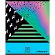 Тетрадь общая "BG", 96л, А5, клетка, лак, на скобе, серия "Iridescent"