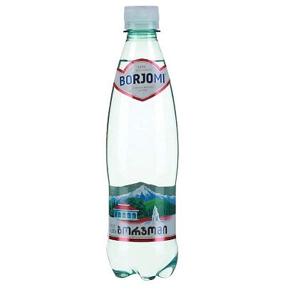 Вода минеральная "Боржоми", 750мл, газированная, пластиковая бутылка