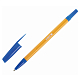 Ручка шариковая "Staff BP-03", 1мм, синяя, оранжевый корпус