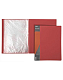 Папка пластиковая "Hatber", А4, 30 вкладышей, 600мкм, корешок 17мм, серия "Standard - Красная"