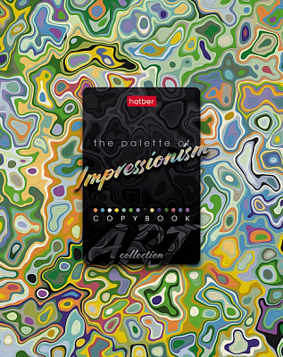 Тетрадь "Hatber", 96л, А5, клетка, на скобе, серия "Impressionism"