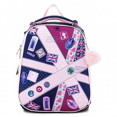 Рюкзак "Hatber", 37x29x17см, EVA-материал, 2 отделения на молнии, серия "Ergonomic Hello, England!"