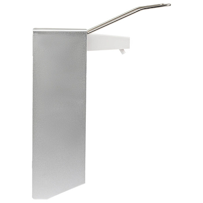 Диспенсер алюминиевый для жидкого мыла "OfficeClean Professional", 1л, локтевой привод, наливной, белый