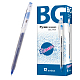Ручка гелевая "BG Bianca", 0,5мм, синяя, прозрачно-матовый корпус