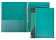 Папка пластиковая "Hatber", А4, на 4-х кольцах, 700мкм, корешок 25мм, серия "Standard - Зелёная"