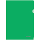 Папка-уголок ластиковая для документов "Berlingo", А4, 180мкм, полупрозрачная, зелёная