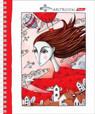 Тетрадь "Hatber", 80л, А5, клетка, на гребне, серия "Art Dreams"