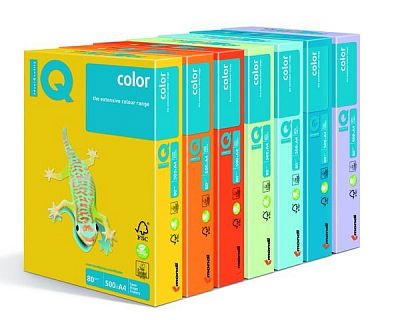 Бумага IQ Color Intensive CY39  А4, 160г/м2 250л, канареечно-желтый