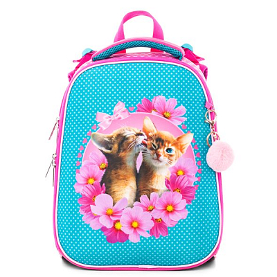 Рюкзак "Hatber HD", 37x29x17см, EVA-материал, 2 отделения на молнии, серия "Ergonomic - Милашки"