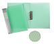 Папка пластиковая "Berlingo", А4, 700мкм, 17мм, металлический зажим, зелёная, полупрозрачная