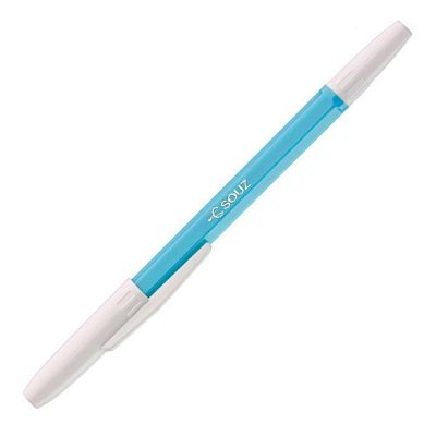 Ручка шариковая "Союз Vitolina", 1мм, синяя, цветной корпус