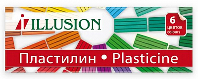 Пластилин «Illision» 6 цветов                                                                       