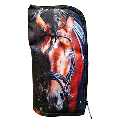 Пенал "Hatber HD", на молнии, серия "Trend Line - Horse"