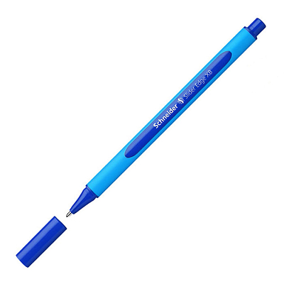 Ручка шариковая "Schneider Slider Edge XB", 1,4 мм, синяя, голубо-синий корпус