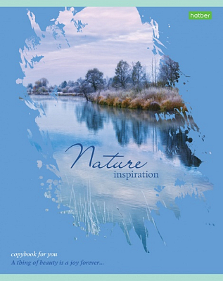 Тетрадь "Hatber Eco", 80л, А5, клетка, на скобе, серия "Nature"
