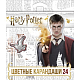 Карандаши "Hatber VK", 24 цвета, серия "Гарри Поттер №2", в картонной упаковке