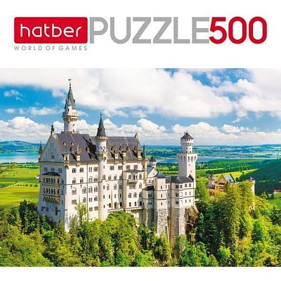 Пазлы "Hatber", 500 элементов, А2, серия "Замок в горах"