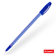 Ручка шариковая "Luxor Stripes", 0,55мм, синяя, чернила на масляной основе, бело-синий полосатый корпус