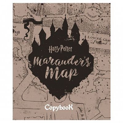 Тетрадь "Hatber", 48л, А5, линия, ламинация, на скобе, серия "Гарри Поттер"