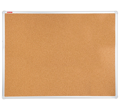 Доска пробковая для объявлений "Brauberg", 90х120см, алюминиевая рамка