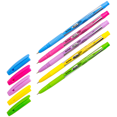 Ручка шариковая "Berlingo Blitz Pro", 0,7мм, синяя, чернила на масляной основе, цветной корпус