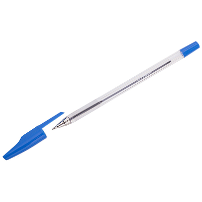 Ручка шариковая "OfficeSpace", 0,7мм, синяя, прозрачный матовый корпус