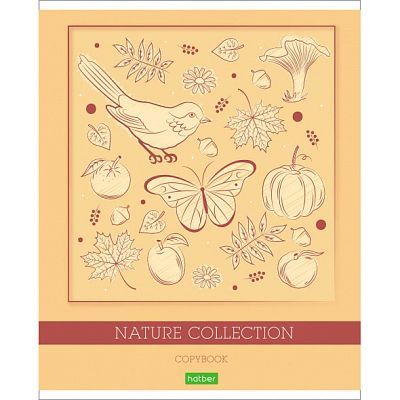 Тетрадь "Hatber Eco", 48л, А5, линия, на скобе, серия "Nature Collection"