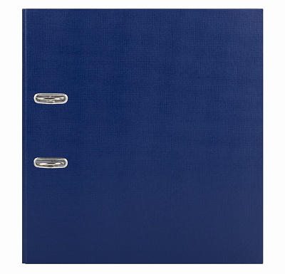 Папка-регистратор "Brauberg", А4, 90мм, 750л, арочный механизм, ПВХ-покрытие, синяя