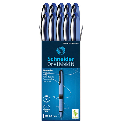 Роллер чернильный "Schneider One Hybrid N", 0,7мм, синий