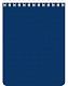Блокнот "Hatber", 60л, А6, клетка, на гребне, серия "Синий"