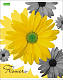 Тетрадь "Hatber Eco", 96л, А5, клетка, на скобе, серия "Flower"