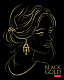 Тетрадь "Hatber", 48л, А5, клетка, 3D фольга, ламинация, на скобе, серия "Lady Gold"