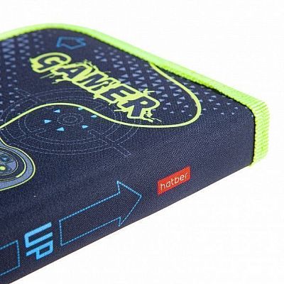 Пенал "Hatber", 210х130мм, 1 отделение, на молнии, серия "Gamer"