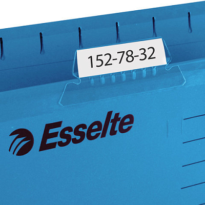 Папка картонная подвесная "Esslte Plus", Foolscap, 412x240мм, 300л, 210гр/м2, синяя, 25шт в плёнке