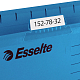 Папка картонная подвесная "Esslte Plus", Foolscap, 412x240мм, 300л, 210гр/м2, синяя, 25шт в плёнке
