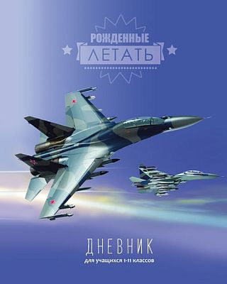 Дневник для 1-11 классов "BG" 48л А5 твёрдый переплёт "Рождённые летать", ламинация