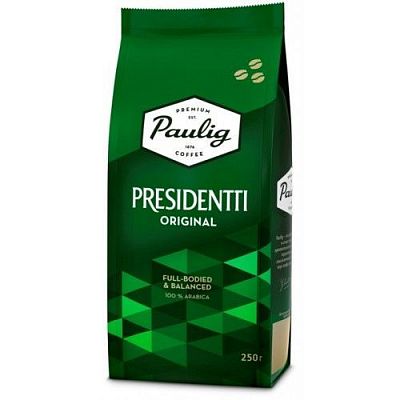 Кофе зерновой "Paulig President", 250гр.