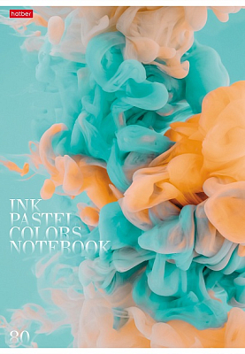 Тетрадь "Hatber", 80л, А4, линия, ламинация, на скобе, серия "Нежный флёр"