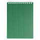 Блокнот "Hatber", 80л, А6, клетка, пластиковая обложка, на гребне, серия "Velvet - Зелёный"